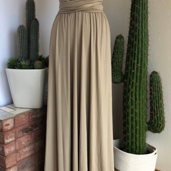 Bridesmaids Dress for Neutral Wedding, multi style full length, one size - Picture 3 of 6